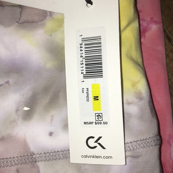 NWT Calvin Klein Performance Tye Died Leggings - Picture 3 of 8